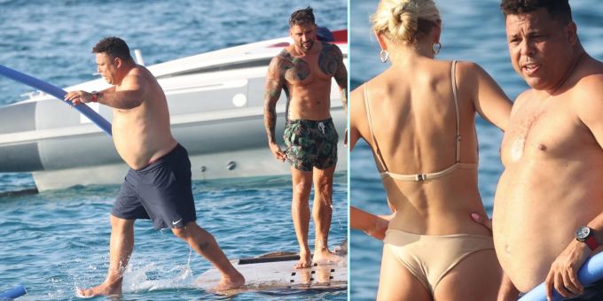 Kolossale Bilder - Hier läuft Brasilien-Legende Ronaldo übers Wasser