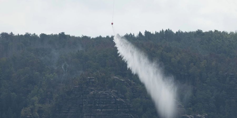 Seit rund einer Woche brennt es im Nationalpark Sächsische Schweiz.