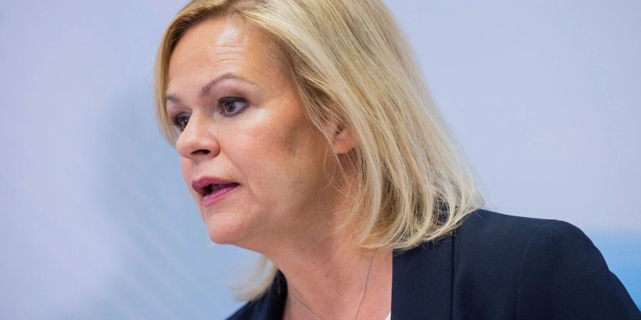 «Ich glaube, dass Menschen auf die Strasse gehen werden, um zu protestieren»: Nancy Faeser