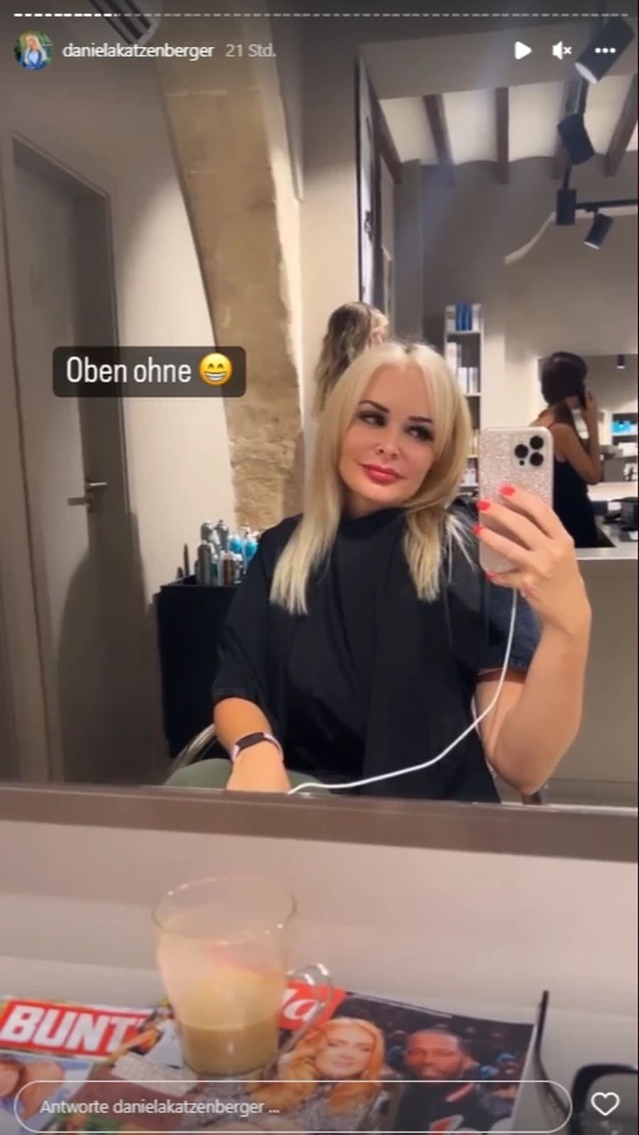 Daniela Katzenberger in ihrem «oben ohne»-Look.