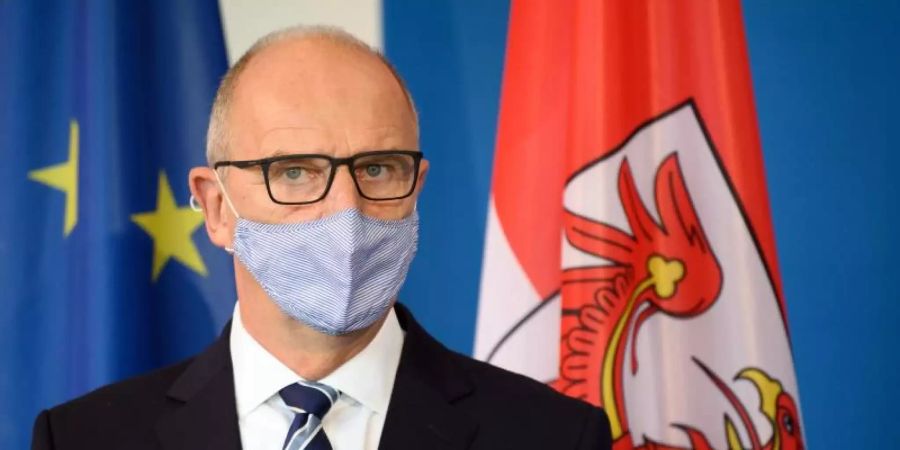 Dietmar Woidke, hier Anfang Oktober, hat sich mit dem Coronavirus infiziert. Foto: Soeren Stache/dpa-Zentralbild/dpa