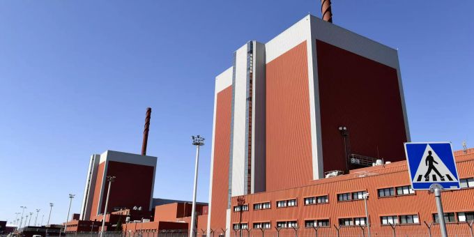 Die Blöcke eins und zwei des finnischen Atomkraftwerks Olkiluoto. Olkiluoto Power Plant
