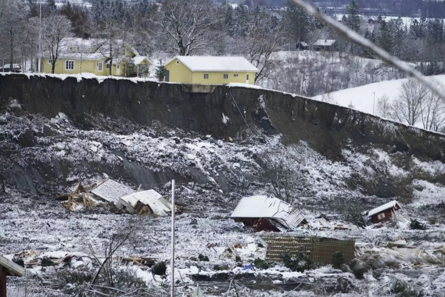 Norwegen erdrutsch häuser