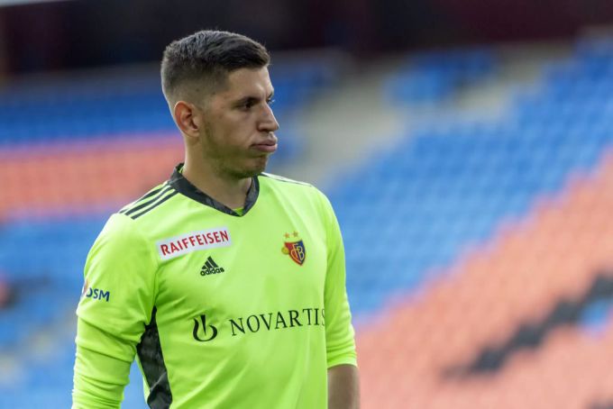 Djordje Nikolic, Goalie des FC Basel, hat sich mit dem Coronavirus infiziert. Djordje Nikolic FC Basel