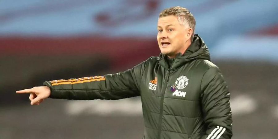 Hat sein Team auf RB Leipzig eingestellt: Ole Gunnar Solskjaer, Trainer von Manchester United. Foto: Julian Finney/PA Wire/dpa