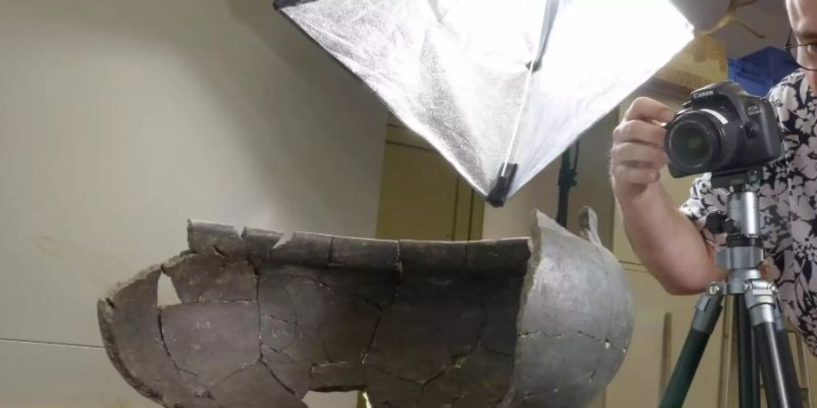 Bisher besteht die interaktive Ausstellung am Institut für Klassische Archäologie der Universität Erlangen-Nürnberg aus drei Räumen. Foto: Lisa Bauer/FAU/dpa/Archiv