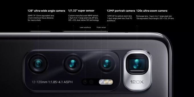 Der Ultraweitwinkel-Sensor des Mi 10 Ultra hat «nur» 20 Megapixel. Beim Mi 11 dürften es deutlich mehr sein. Xiaomi Mi 11 Kamera