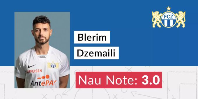 Die Nau.ch-Note für Blerim Dzemaili vom FCZ Blerim Dzemaili FCZ