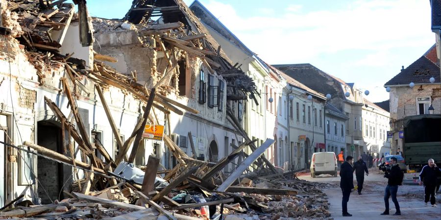 Weitere Erdbeben in Kroatien