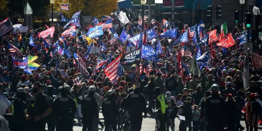 Trump-Anhänger in Washington