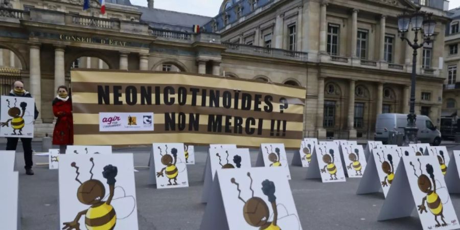 Protestaktion gegen Pestizide in Paris