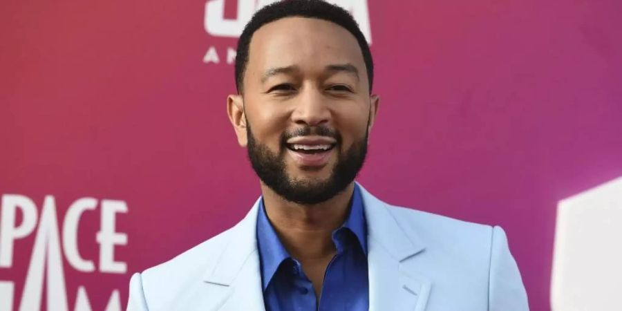 US-Sänger John Legend bei der Weltpremiere von «Space Jam: A New Legacy» in Los Angeles. Foto: Jordan Strauss/Invision/AP/dpa