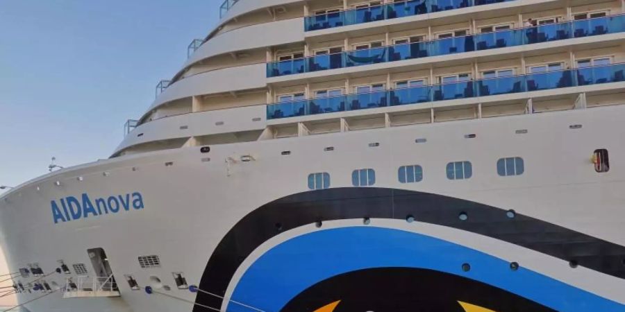 Das Kreuzfahrtschiff «Aida Nova» im Kreuzfahrtterminal in Lissabon. Foto: Soeren Stache/dpa-Zentralbild/dpa