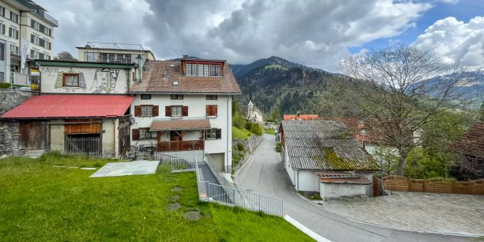 Dorfzentrum Seewis im Prättigau. Dorfzentrum Seewis im Prättigau.
