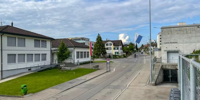 Das Dorfzentrum von Root. Root