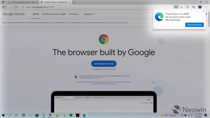 Browser Microsoft Chrome Edge