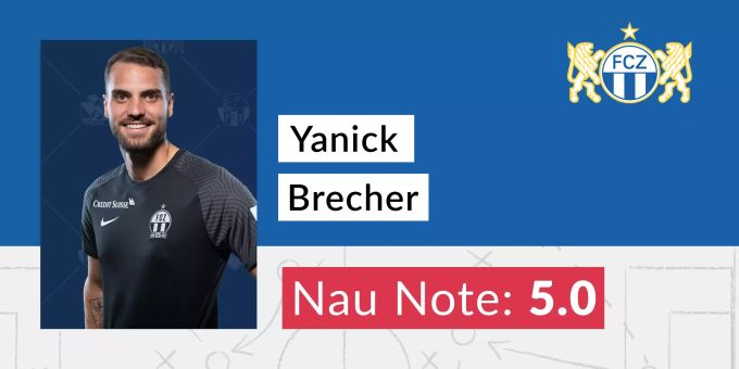 Die Nau-Note für Yanick Brecher vom FCZ. Brecher Note FCZ
