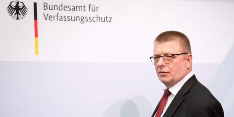 «Es ist viel Maulheldentum dabei. Über Gewalt zu reden und sie zu begehen, ist ein Unterschied»: Thomas Haldenwang. Foto: Kay Nietfeld/dpa
