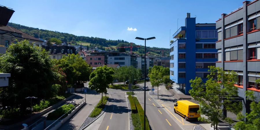 Aussicht über Dorfmitte Horgen.