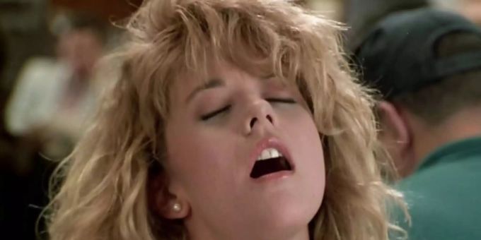 Meg Ryan in der berühmten Szene der erfolgreichen Beziehungskomödie «Harry und Sally» (1989). Meg Ryan in der berühmten Szene der erfolgreichen Beziehungskomödie «Harry und Sally» (1989).