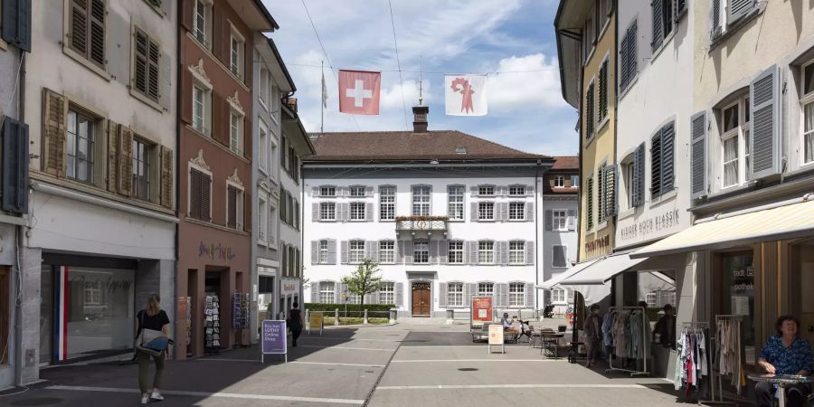 Das Regierungsgebäude am Ende der Rathausstrasse in Liestal.