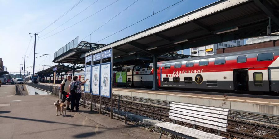 Der Bahnhof dere Gemeinde Romanshorn.