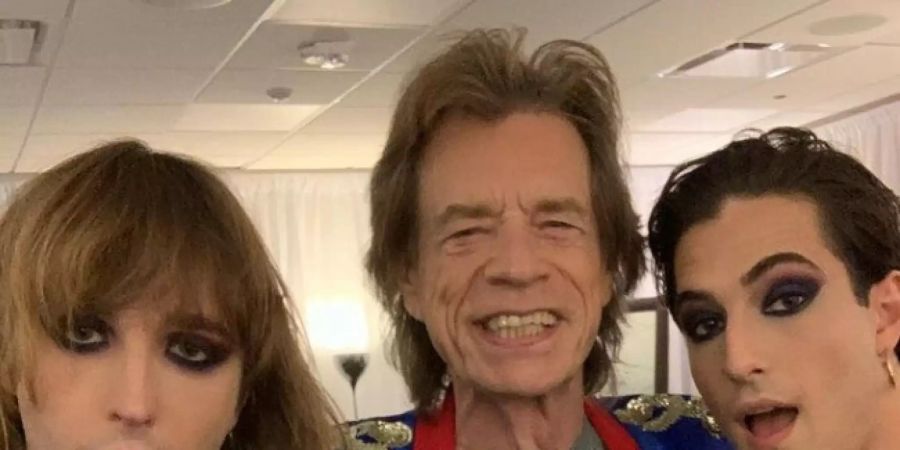 Maneskin und Mick Jagger