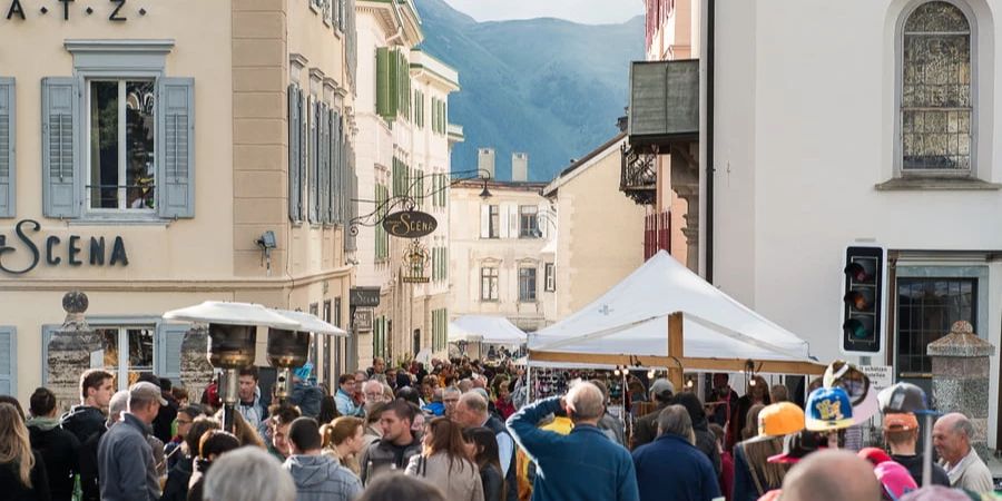 Laret Markt Pontresina.