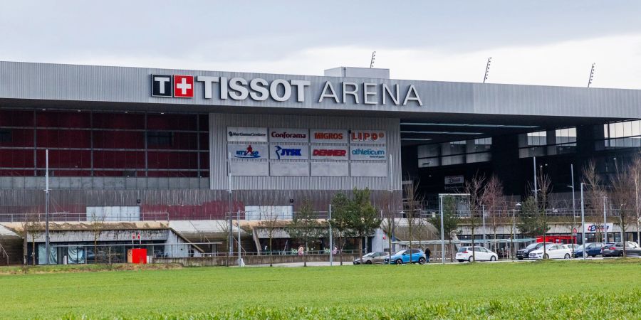 Die Tissot Arena in Biel/Bienne. - Biel