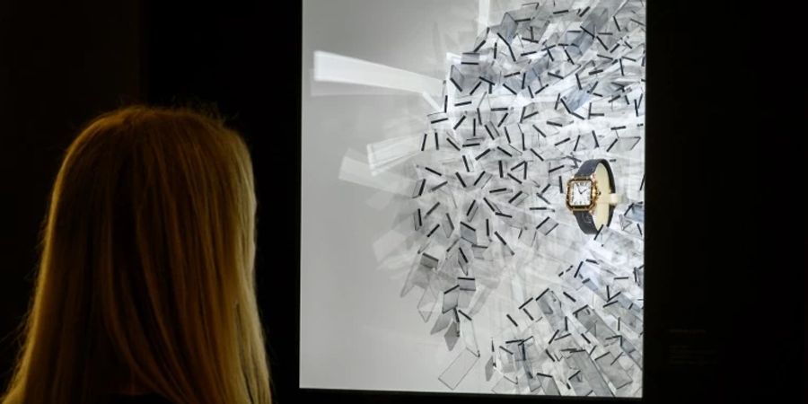 Luxusuhr bei einer Ausstellung