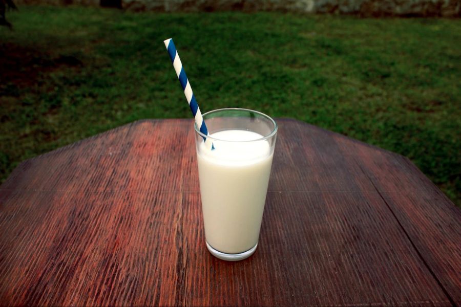 Glas Milch vegan