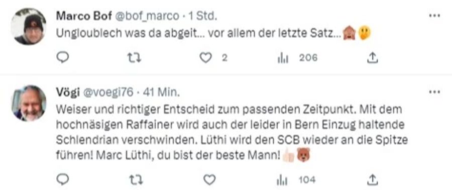 «Marc Lüthi, du bist der beste Mann.»