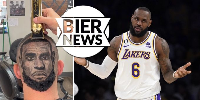 Für Playoff - Fan lässt sich Gesicht von LeBron James in Haare rasieren