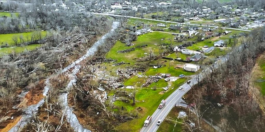 Verwüstung nach dem Sturm: Ein Tornado hat im US-Bundesstaat Missouri mehrere Menschen das Leben gekostet.