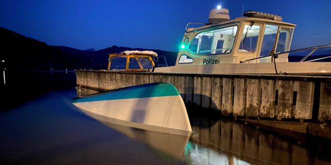 Rettungseinsatz auf dem Ägerisee