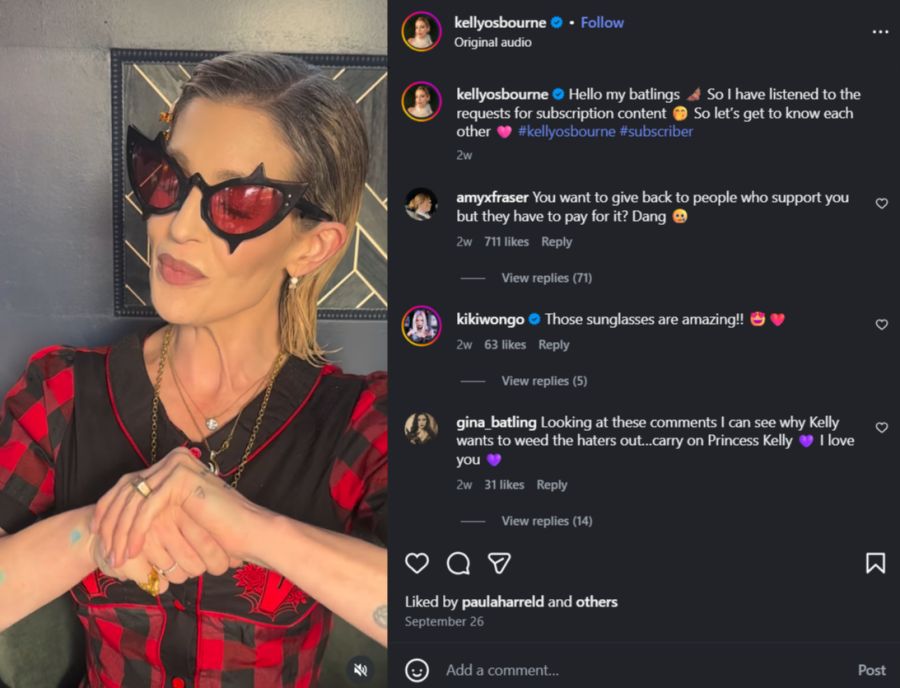 Kelly Osbourne hat nach eigenen Angaben 13 Kilogramm zugenommen.