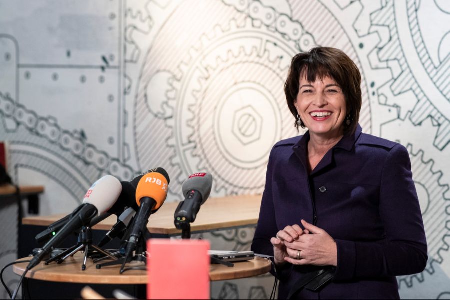 Doris Leuthard (CVP) war von 2006 bis 2018 im Bundesrat. Im Bild: Leuthard macht einen Rückblick und äussert sich vor den Medien über ihre zwölfjährige Tätigkeit als Bundesrätin am 17. Dezember 2018 in Bern.