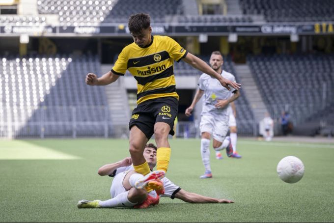 Doan Rrudhani im Einsatz für YB – jetzt läuft er für den FC Luzern auf. FC Luzern YB