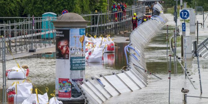 Hochwasser Regensburg Donau