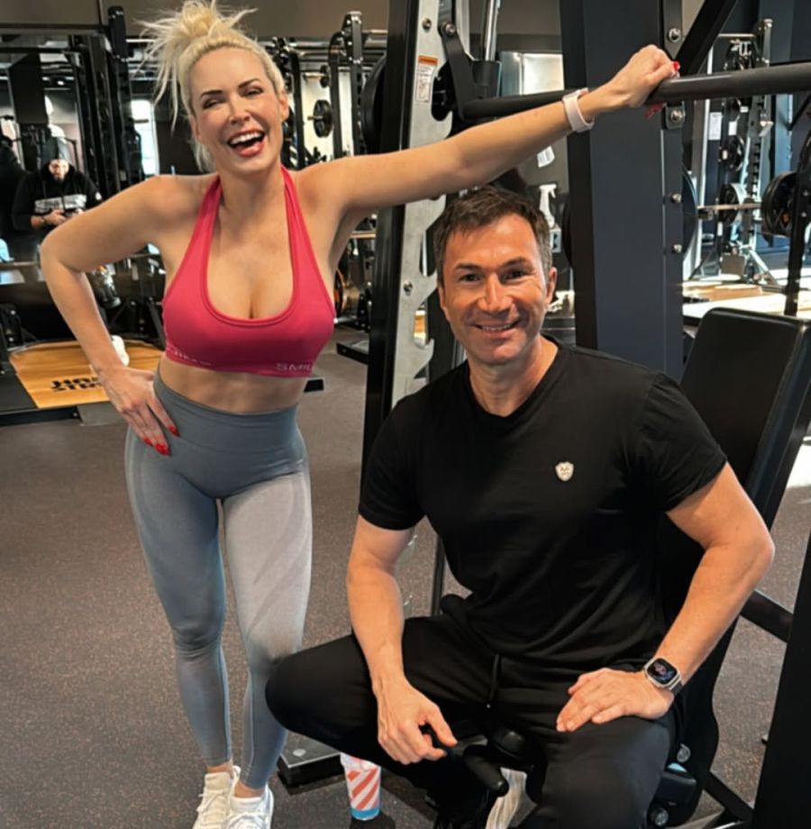 Regelmässig meldete sich der TV-Star aus dem Fitnessstudio.