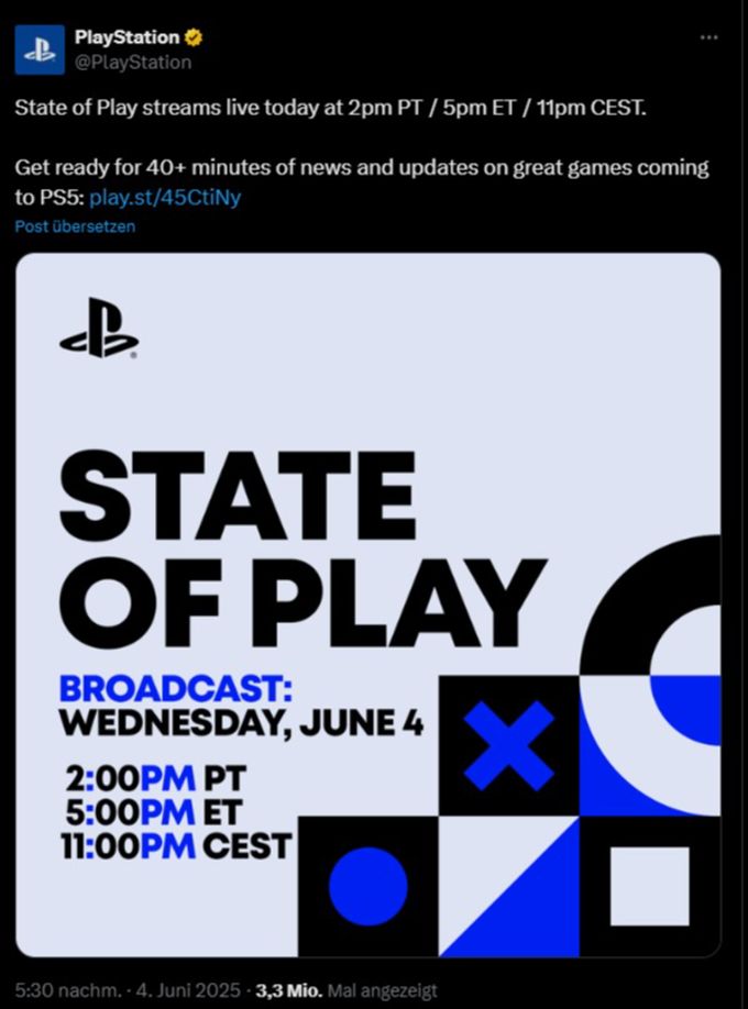 Sony streamte die State of Play auf diversen Kanälen. State of Play Ankündigung