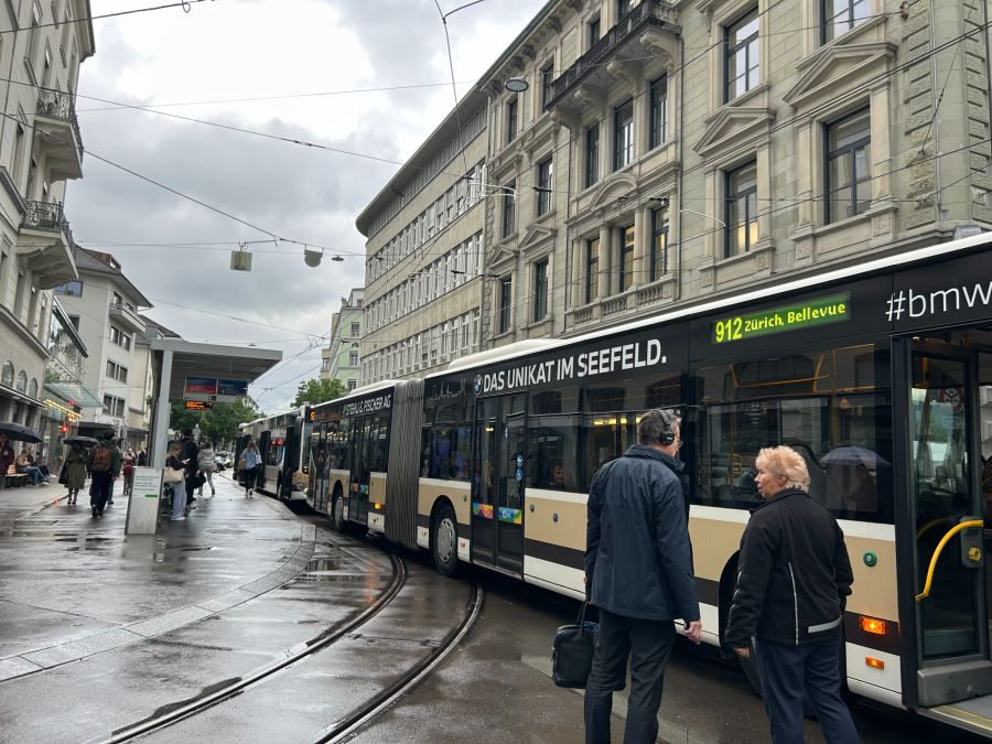 Auch die Busse verkehrten nicht mehr.