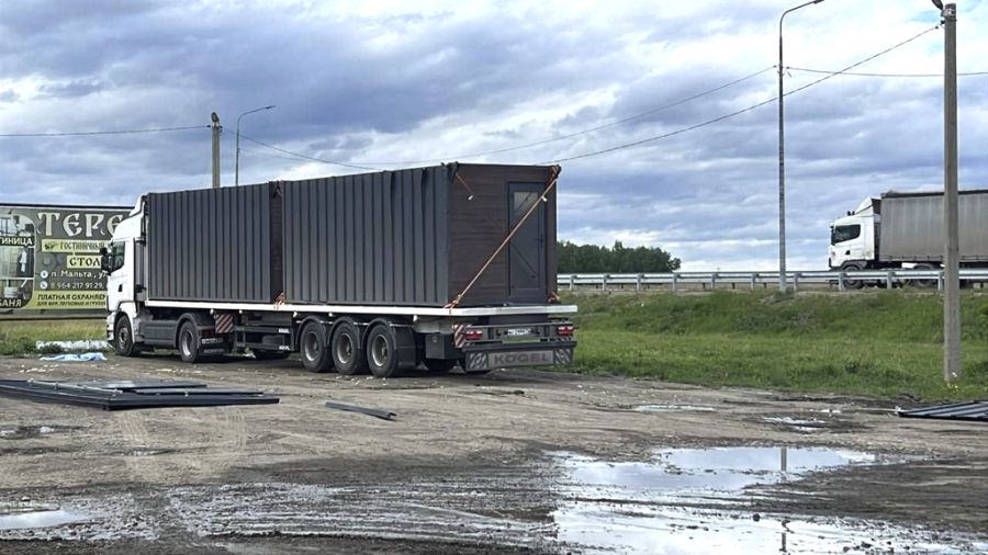 Aus diesem Truck wurden die Drohnen in Irkutsk gestartet.