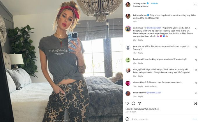 Die 38-jährige Brittany Furlan ist derzeit aus dem gemeinsamen Haus mit Tommy Lee ausgezogen. Tommy Lee