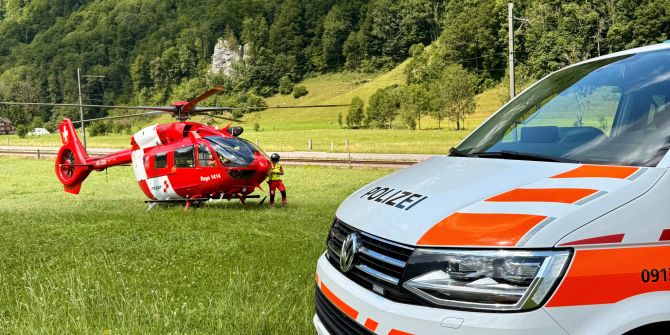 Unfall mit Rega