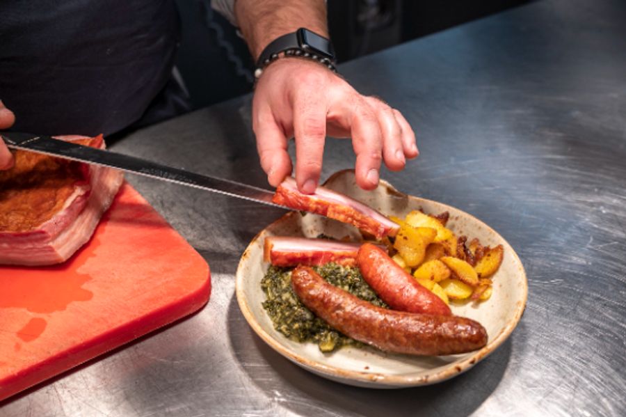 Grünkohl Wurst Federkohl Gericht