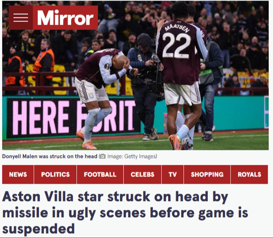 Und beim Mirror ist von «hässlichen Szenen» die Rede.