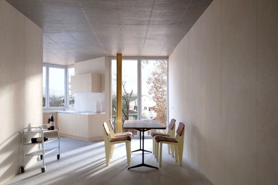 Für die drei 2,5-Zimmer-Wohnungen (50 m²) werden 2400 bis 2650 Franken fällig, jeweils inkl. Nebenkosten.