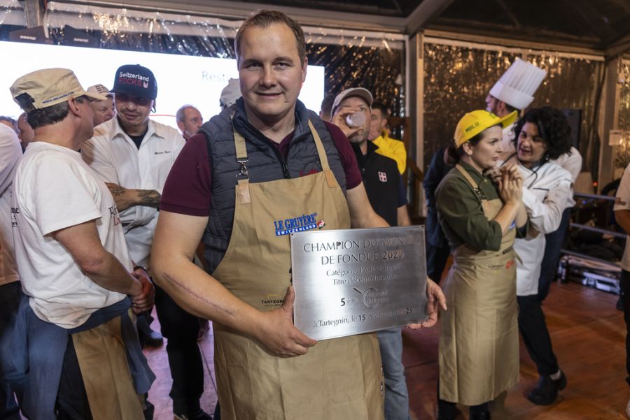 Fondue-Weltmeister Benedikt Wüthrich