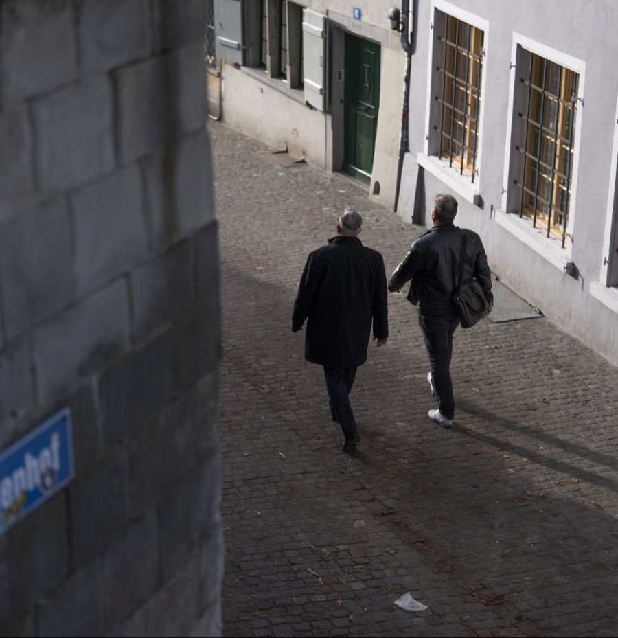 Das Vater-Tochter-Gespann dürften Fussgängerinnen und -gänger aber noch eine Weile antreffen.